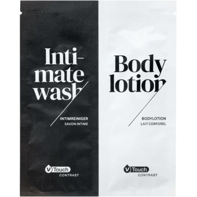V-Touch Hotel Bodylotion und Intimreiniger Contrast; 12 ml; transparent; 800 Stück / Pack V-Touch Hotel Bodylotion und Intimreiniger Contrast; 12 ml; transparent; 800 Stück / Pack
