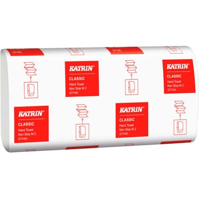 Katrin Falthandtuch Classic Non-Stop 2-lagig Z-Falz; 24x24 cm (LxB); weiß; 25 Stück / Pack Katrin Falthandtuch Classic Non-Stop 2-lagig Z-Falz; 24x24 cm (LxB); weiß; 25 Stück / Pack