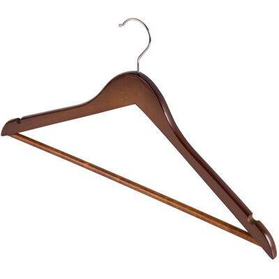 CORBY Chelsea Kleiderbügel aus hellem Holz mit Haken; 1.2x21.5 cm (LxH); natur; 100 Stück / Pack CORBY Chelsea Kleiderbügel aus hellem Holz mit Haken; 1.2x21.5 cm (LxH); natur; 100 Stück / Pack