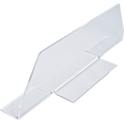 Schneider Thekenabtrennung; 56x17 cm (LxB); transparent; rautenförmig Schneider Thekenabtrennung; 56x17 cm (LxB); transparent; rautenförmig