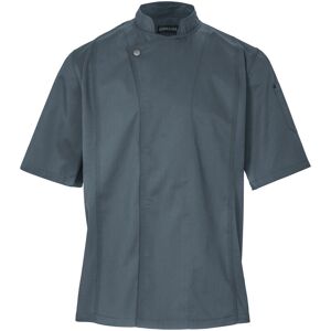 JOBELINE Herren Kochjacke Carter Kurzarm; Kleidergröße 50; graublau JOBELINE Herren Kochjacke Carter Kurzarm; Kleidergröße 50; graublau