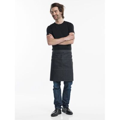 Chaud Devant Bistroschürze Black Denim W90 – L50; 50x90 cm (LxB); schwarz Chaud Devant Bistroschürze Black Denim W90 – L50; 50x90 cm (LxB); schwarz