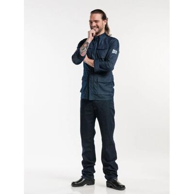 Chaud Devant Kochhose Jeans Blue Denim Stretch; Kleidergröße 47; dunkelblau Chaud Devant Kochhose Jeans Blue Denim Stretch; Kleidergröße 47; dunkelblau