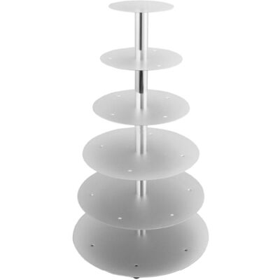 Schneider Etagen-Tortenständer; 87.8 cm (H); silber; rund Schneider Etagen-Tortenständer; 87.8 cm (H); silber; rund