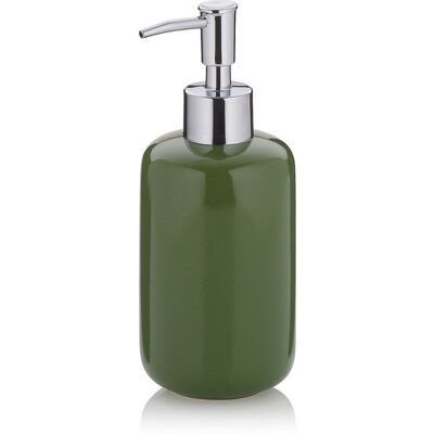 kela Seifenspender Isabella Keramik blattgrün 18,0cm 7,5cmØ 400,0ml; 400 ml, 18 cm (H); grün; rund kela Seifenspender Isabella Keramik blattgrün 18,0cm 7,5cmØ 400,0ml; 400 ml, 18 cm (H); grün; rund