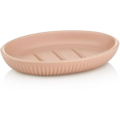kela Seifenschale Adele Keramik offwhite 13,5x9,5x2,0cm; 9.5x2x13.5 cm (BxHxT); rosa; oval kela Seifenschale Adele Keramik offwhite 13,5x9,5x2,0cm; 9.5x2x13.5 cm (BxHxT); rosa; oval