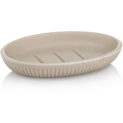 kela Seifenschale Adele Keramik offwhite 13,5x9,5x2,0cm; 9.5x2x13.5 cm (BxHxT); grau; oval kela Seifenschale Adele Keramik offwhite 13,5x9,5x2,0cm; 9.5x2x13.5 cm (BxHxT); grau; oval