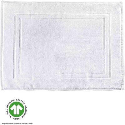 bertsch Hotelwäsche GOTS-Walkfrottier Badvorleger weiss 50x70 cm, 500 g/qm, 2-Streifen Ringsum-Bordüre; 50x70 cm (BxL); weiß bertsch Hotelwäsche GOTS-Walkfrottier Badvorleger weiss 50x70 cm, 500 g/qm, 2-Streifen Ringsum-Bordüre; 50x70 cm (BxL); weiß