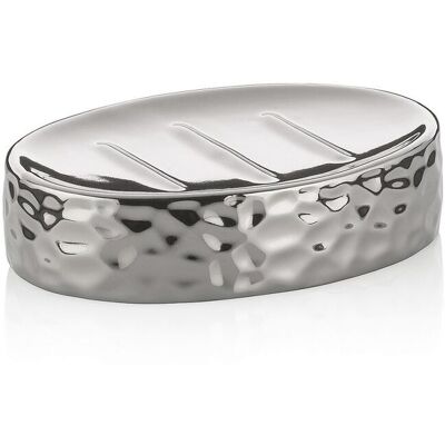 kela Seifenschale Sterling Keramik silber glänzend 12,0x8,5x3,0cm; 8.5x3 cm (BxH); silber; oval kela Seifenschale Sterling Keramik silber glänzend 12,0x8,5x3,0cm; 8.5x3 cm (BxH); silber; oval