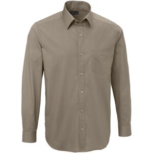 JOBELINE Herrenhemd Kim Langarm; Kleidergröße 43/44; taupe JOBELINE Herrenhemd Kim Langarm; Kleidergröße 43/44; taupe
