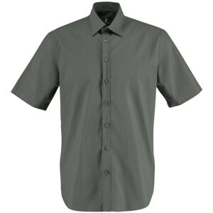 JOBELINE Herren Hemd Porter Kurzarm; Kleidergröße 37/38; dunkelgrau JOBELINE Herren Hemd Porter Kurzarm; Kleidergröße 37/38; dunkelgrau