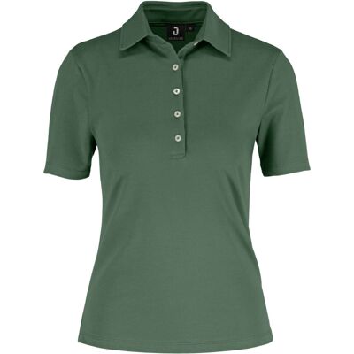 JOBELINE Damen Poloshirt Malme Kurzarm; Kleidergröße XL; oliv JOBELINE Damen Poloshirt Malme Kurzarm; Kleidergröße XL; oliv
