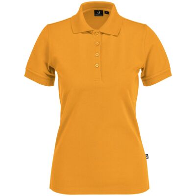 JOBELINE Damen Poloshirt Fly Kurzarm; Kleidergröße 2XL; mango JOBELINE Damen Poloshirt Fly Kurzarm; Kleidergröße 2XL; mango