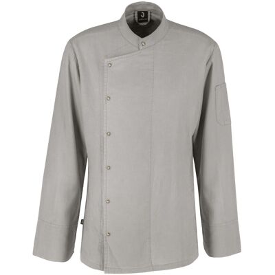 JOBELINE Herren Kochjacke Jacob Langarm; Kleidergröße 44; grau JOBELINE Herren Kochjacke Jacob Langarm; Kleidergröße 44; grau