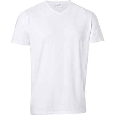 PULSIVA Herrenshirt Double-V; Kleidergröße 3XL; weiß; 2 Stück / Pack PULSIVA Herrenshirt Double-V; Kleidergröße 3XL; weiß; 2 Stück / Pack