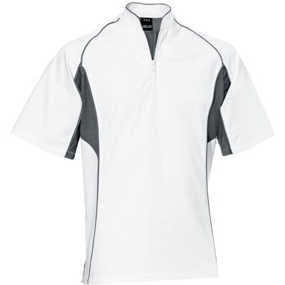 JOBELINE Herrenkochshirt Joker; Kleidergröße 44; weiß/grau JOBELINE Herrenkochshirt Joker; Kleidergröße 44; weiß/grau