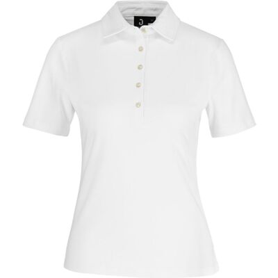 JOBELINE Damen Poloshirt Malme Kurzarm; Kleidergröße 2XL; weiß JOBELINE Damen Poloshirt Malme Kurzarm; Kleidergröße 2XL; weiß