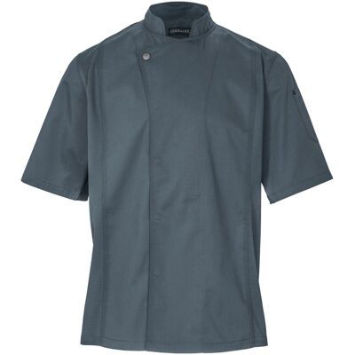 JOBELINE Herren Kochjacke Carter Kurzarm; Kleidergröße 58; graublau JOBELINE Herren Kochjacke Carter Kurzarm; Kleidergröße 58; graublau