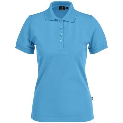JOBELINE Damen Poloshirt Fly Kurzarm; Kleidergröße 3XL; türkis JOBELINE Damen Poloshirt Fly Kurzarm; Kleidergröße 3XL; türkis