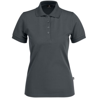 JOBELINE Damen Poloshirt Fly Kurzarm; Kleidergröße 3XL; graphit JOBELINE Damen Poloshirt Fly Kurzarm; Kleidergröße 3XL; graphit