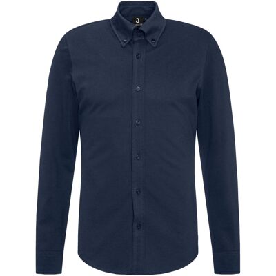 JOBELINE Herren Hemd Piqué Langarm; Kleidergröße L; navy JOBELINE Herren Hemd Piqué Langarm; Kleidergröße L; navy