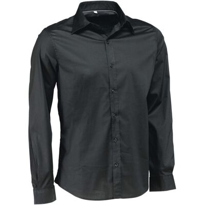 JOBELINE Herren Hemd Bruce Langarm; Kleidergröße 45/46; schwarz JOBELINE Herren Hemd Bruce Langarm; Kleidergröße 45/46; schwarz