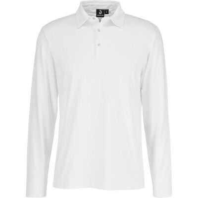 JOBELINE Herren Poloshirt Malme Langarm; Kleidergröße L; weiß JOBELINE Herren Poloshirt Malme Langarm; Kleidergröße L; weiß