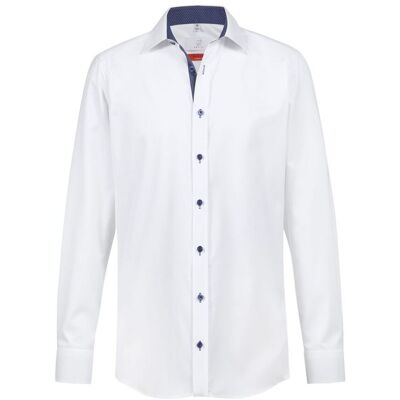GREIFF Herren-Hemd 1/1 RF Modern 37.5; Kleidergröße 37/38; weiß/blau GREIFF Herren-Hemd 1/1 RF Modern 37.5; Kleidergröße 37/38; weiß/blau