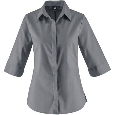 JOBELINE Damen Bluse Fiore Dreiviertelarm; Kleidergröße 44; grau JOBELINE Damen Bluse Fiore Dreiviertelarm; Kleidergröße 44; grau