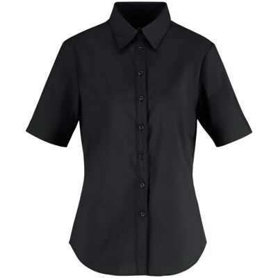 JOBELINE Damen Bluse Porter Kurzarm; Kleidergröße 42; schwarz JOBELINE Damen Bluse Porter Kurzarm; Kleidergröße 42; schwarz