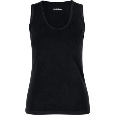 PULSIVA Damenshirt Double Tanktop; Kleidergröße XS; schwarz; 2 Stück / Pack PULSIVA Damenshirt Double Tanktop; Kleidergröße XS; schwarz; 2 Stück / Pack