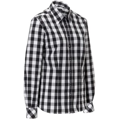 JOBELINE Damenbluse Davis Langarm; Kleidergröße 44; schwarz/weiß JOBELINE Damenbluse Davis Langarm; Kleidergröße 44; schwarz/weiß