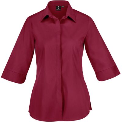 JOBELINE Damen Bluse Fiore Dreiviertelarm; Kleidergröße 42; bordeaux JOBELINE Damen Bluse Fiore Dreiviertelarm; Kleidergröße 42; bordeaux