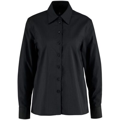 JOBELINE Damen Bluse Porter Langarm, Comfort Fit; Kleidergröße 42; schwarz JOBELINE Damen Bluse Porter Langarm, Comfort Fit; Kleidergröße 42; schwarz