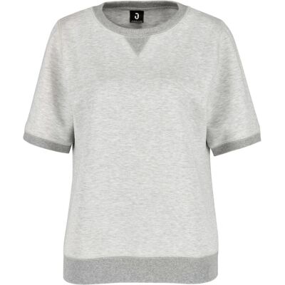 JOBELINE Damensweatshirt Dean Halbarm; Kleidergröße 2XL; hellgrau JOBELINE Damensweatshirt Dean Halbarm; Kleidergröße 2XL; hellgrau