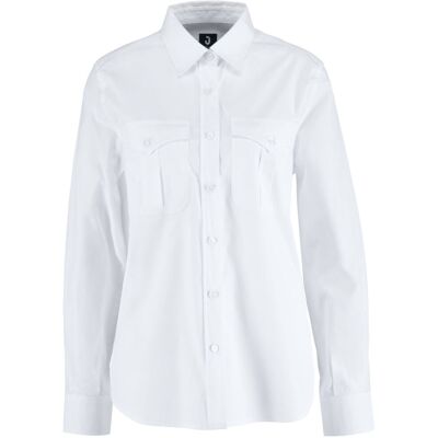 JOBELINE Damen Bluse Marlon Langarm; Kleidergröße 42; weiß JOBELINE Damen Bluse Marlon Langarm; Kleidergröße 42; weiß