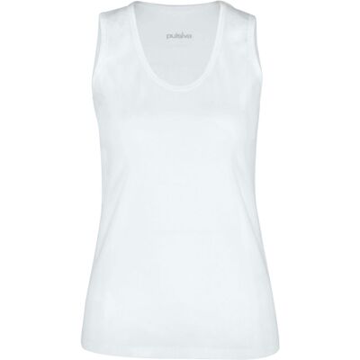 PULSIVA Damenshirt Double Tanktop; Kleidergröße M; weiß; 2 Stück / Pack PULSIVA Damenshirt Double Tanktop; Kleidergröße M; weiß; 2 Stück / Pack