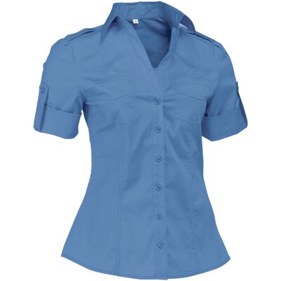JOBELINE Damenbluse Kate Halbarm; Kleidergröße 42; rauchblau JOBELINE Damenbluse Kate Halbarm; Kleidergröße 42; rauchblau