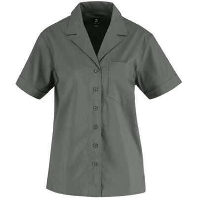 JOBELINE Damen Bluse Magnum Kurzarm; Kleidergröße 36; dunkelgrau JOBELINE Damen Bluse Magnum Kurzarm; Kleidergröße 36; dunkelgrau