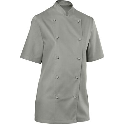 PULSIVA Damenkochjacke Pauline Halbarm; Kleidergröße 40; hellgrau PULSIVA Damenkochjacke Pauline Halbarm; Kleidergröße 40; hellgrau