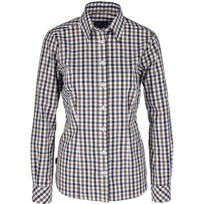JOBELINE Damenbluse Bailey Langarm; Kleidergröße 34; schwarz/weiß/braun JOBELINE Damenbluse Bailey Langarm; Kleidergröße 34; schwarz/weiß/braun