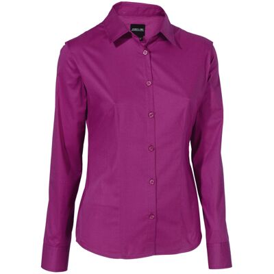 JOBELINE Damen Bluse Cecaria Langarm; Kleidergröße 44; brombeer JOBELINE Damen Bluse Cecaria Langarm; Kleidergröße 44; brombeer