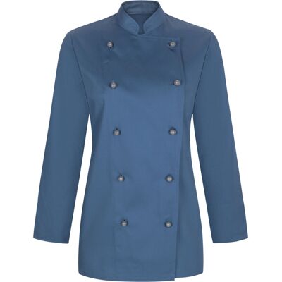 PULSIVA Damenkochjacke Pauline Langarm; Kleidergröße 34; dunkelblau PULSIVA Damenkochjacke Pauline Langarm; Kleidergröße 34; dunkelblau
