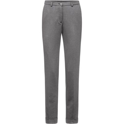 GREIFF Damen-Jerseyhose RF Casual; Kleidergröße 34; hellgrau meliert, Paspelierung hellgrau meliert GREIFF Damen-Jerseyhose RF Casual; Kleidergröße 34; hellgrau meliert, Paspelierung hellgrau meliert