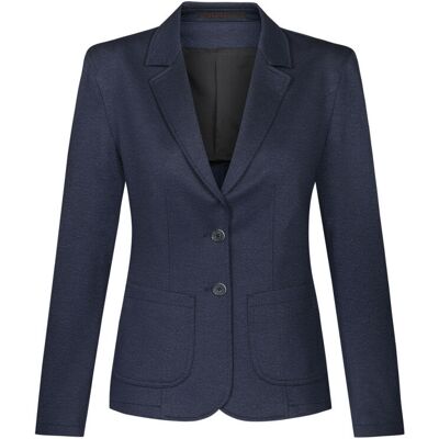 GREIFF Damen-Jerseyblazer RF Casual; Kleidergröße 42; blau meliert GREIFF Damen-Jerseyblazer RF Casual; Kleidergröße 42; blau meliert