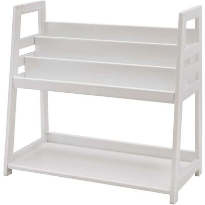 Infantil Kinderregal 'Montessori' B83xT38xH75cm, Bücherregal oben, Buche weiß; 83x38x75 cm (BxTxH); weiß Infantil Kinderregal 'Montessori' B83xT38xH75cm, Bücherregal oben, Buche weiß; 83x38x75 cm (BxTxH); weiß