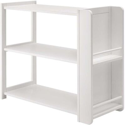 Infantil Kinderregal 'Montessori' B90xT38xH75cm, Bücherregal seitlich, Buche weiß; 90x38x75 cm (BxTxH); weiß Infantil Kinderregal 'Montessori' B90xT38xH75cm, Bücherregal seitlich, Buche weiß; 90x38x75 cm (BxTxH); weiß