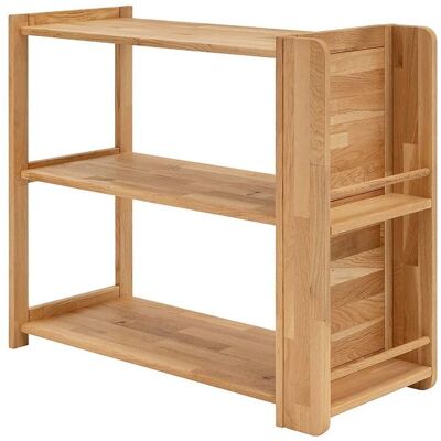 Infantil Kinderregal 'Montessori' B90xT38xH75cm, Bücherregal seitlich, Buche weiß; 90x38x75 cm (BxTxH); natur Infantil Kinderregal 'Montessori' B90xT38xH75cm, Bücherregal seitlich, Buche weiß; 90x38x75 cm (BxTxH); natur