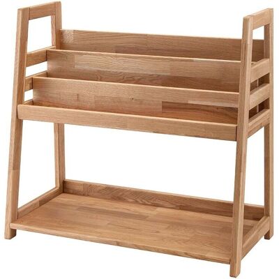 Infantil Kinderregal 'Montessori' B83xT38xH75cm, Bücherregal oben, Wildeiche geölt; 83x38x75 cm (BxTxH); natur Infantil Kinderregal 'Montessori' B83xT38xH75cm, Bücherregal oben, Wildeiche geölt; 83x38x75 cm (BxTxH); natur