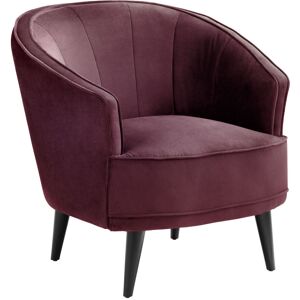 VEGA Loungesessel Garbo; 86x75x84 cm (BxTxH); Sitz violett, Gestell schwarz VEGA Loungesessel Garbo; 86x75x84 cm (BxTxH); Sitz violett, Gestell schwarz